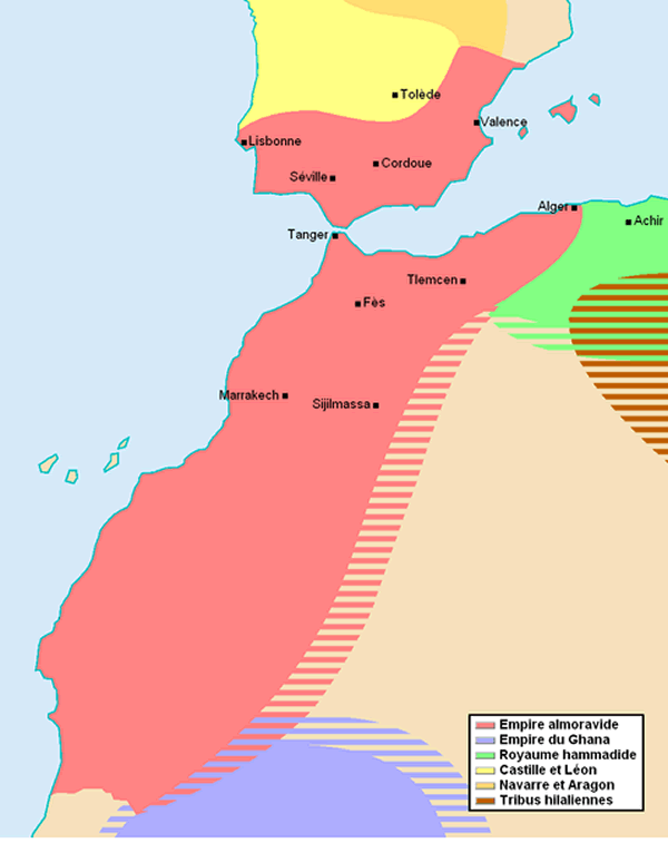 morocco empire map 1120