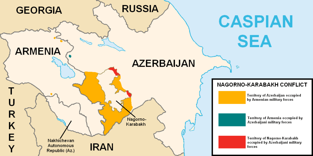 Nagorno Karabakh conflict Map