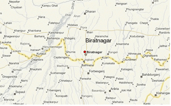 map of biratnagar