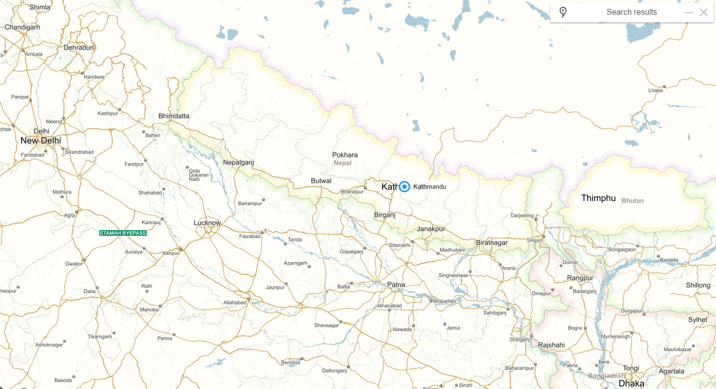 kathmandu map nepal