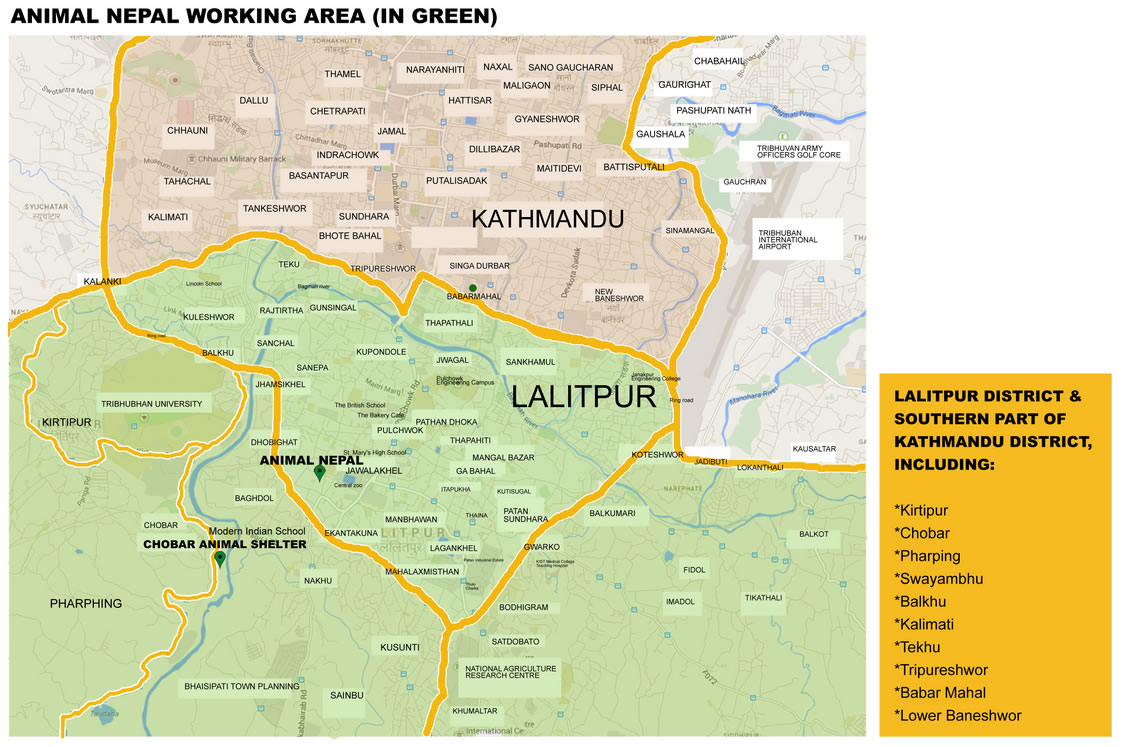 lalitpur recreational area map