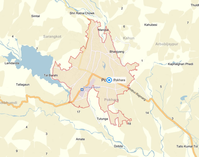 pokhara map