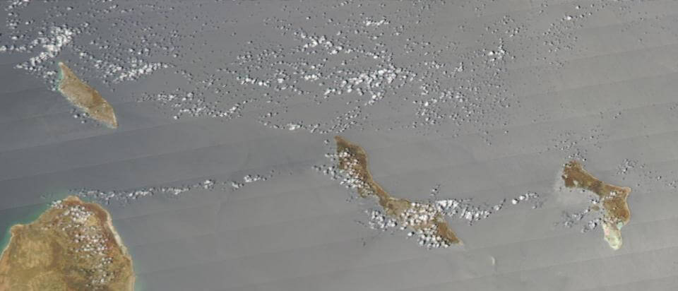 Satellite Image Photo Netherlands Antilles