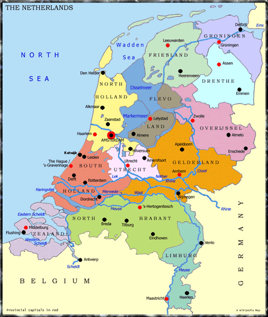 Netherlands map Almere