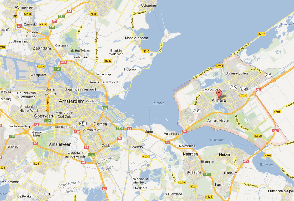 map of Almere