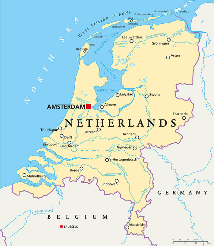 Netherlands Political Map