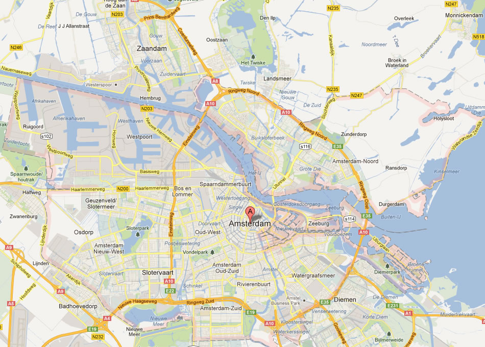 map of Amsterdam