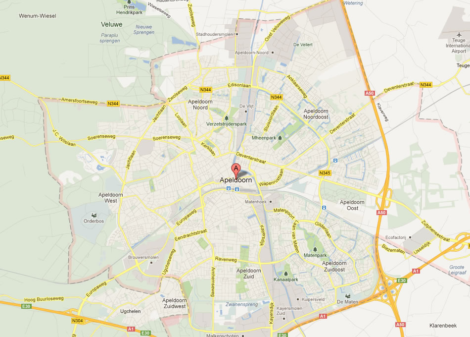 map of Apeldoorn