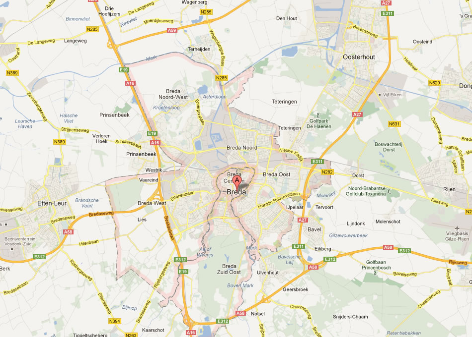 map of Breda