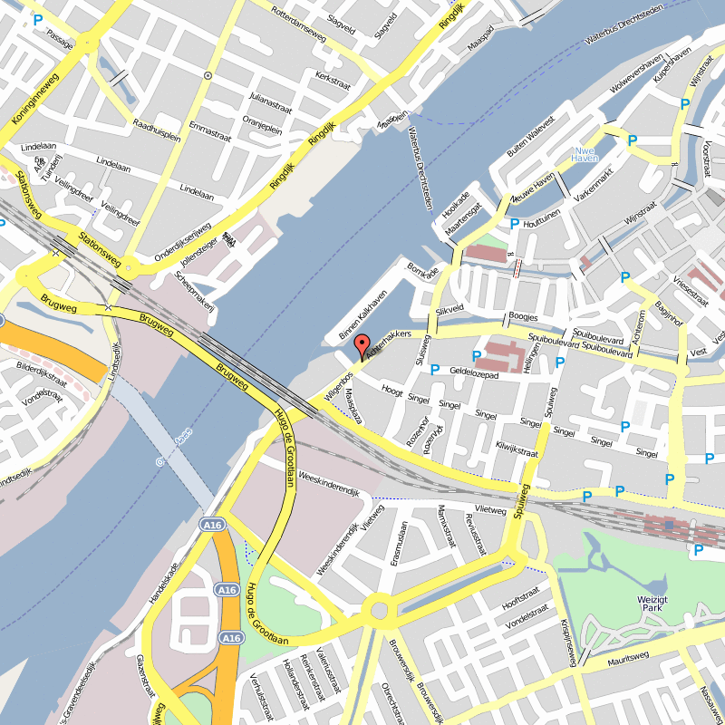 Dordrecht downtown map