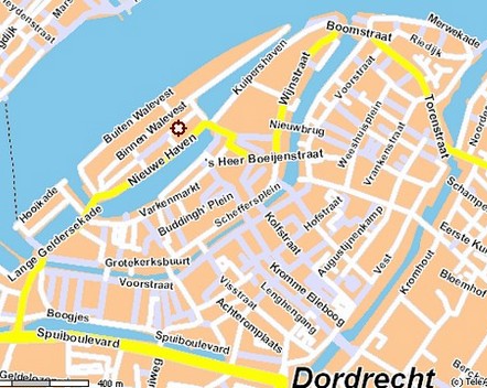 Dordrecht center map
