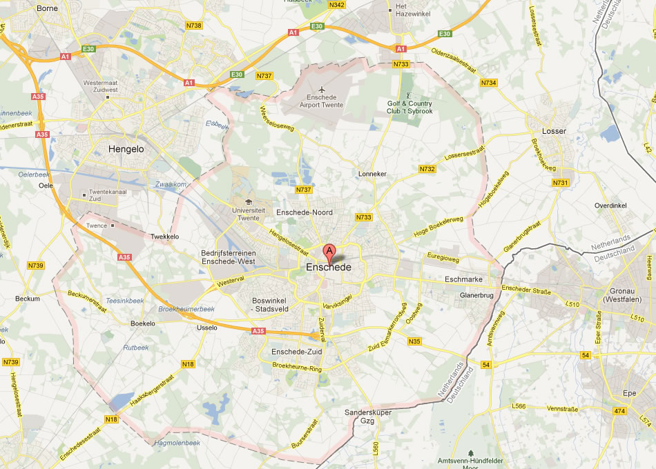 map of Enschede