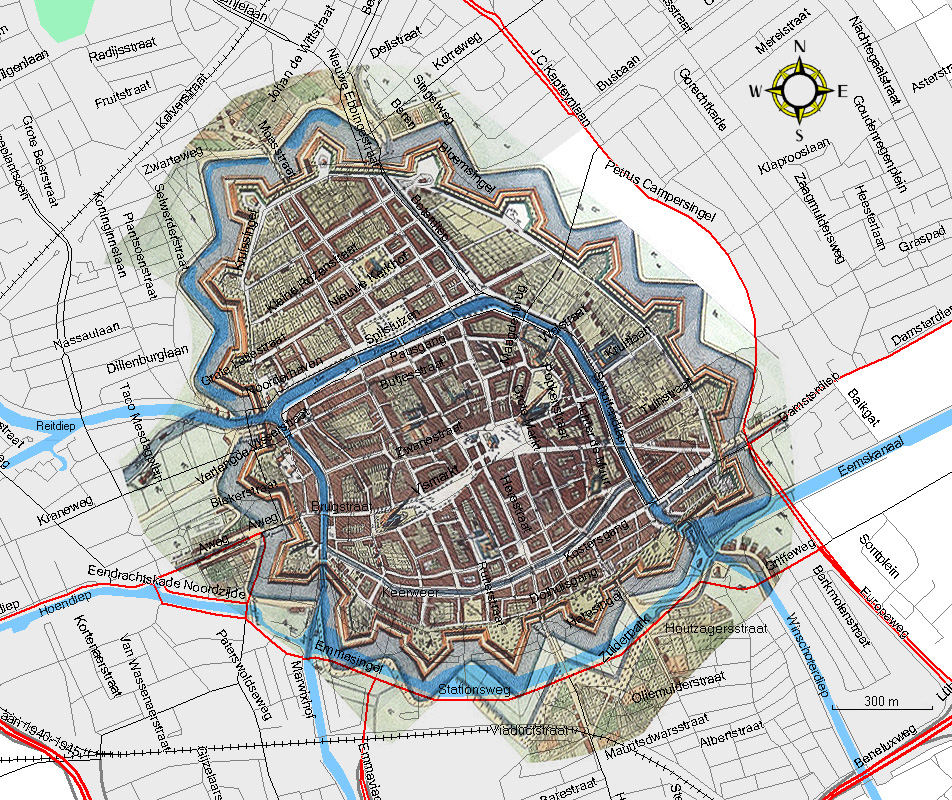Groningen historical map