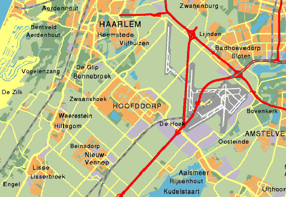 Haarlemmermeer area map