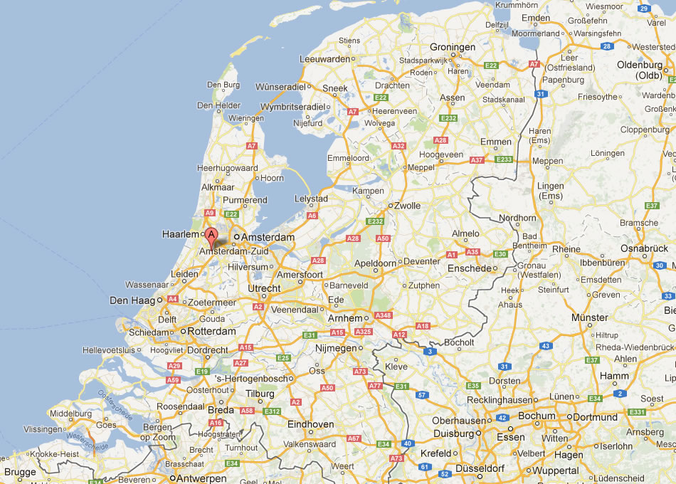 map of Haarlemmermeer Netherlands