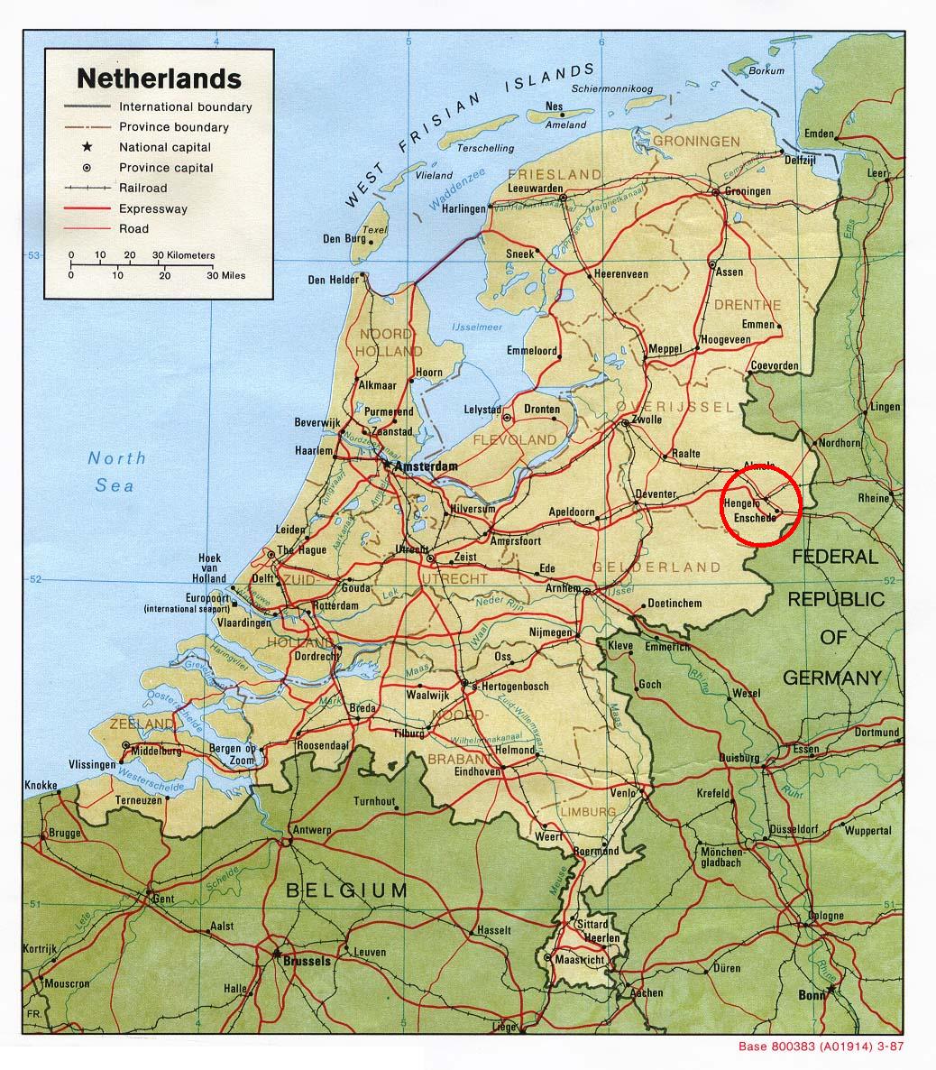 Hengelo Netherlands map