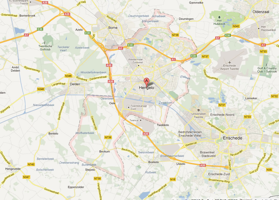 map of Hengelo