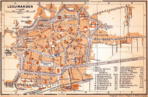 Leeuwarden historical map