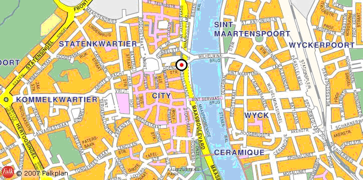 Maastricht city center map