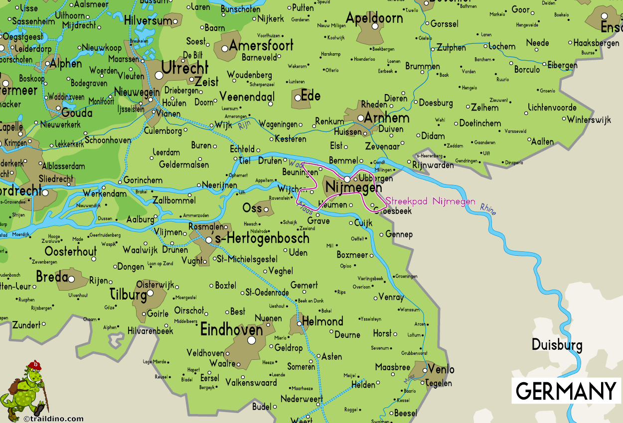 Nijmegen Map Netherlands