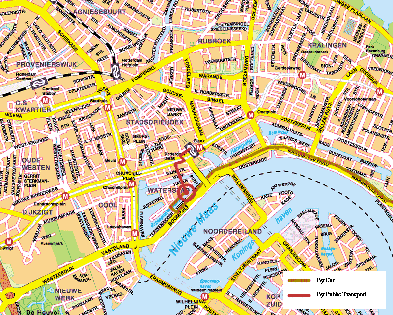 map Rotterdam