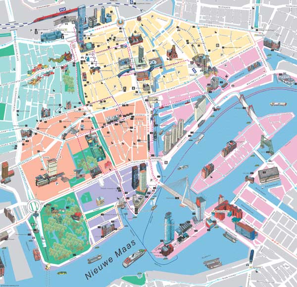 rotterdam center map