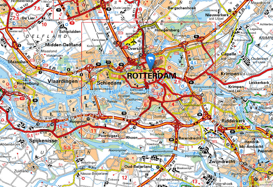 Rotterdam map