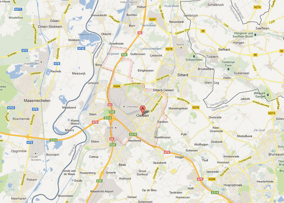 map of Sittard Geleen