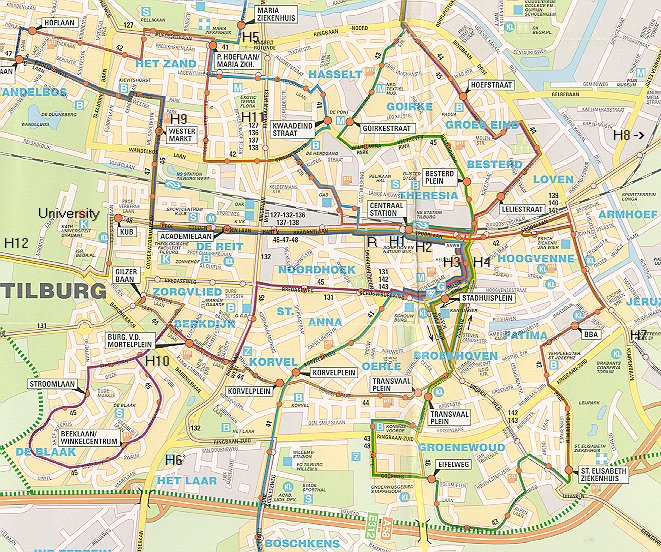Tilburg map