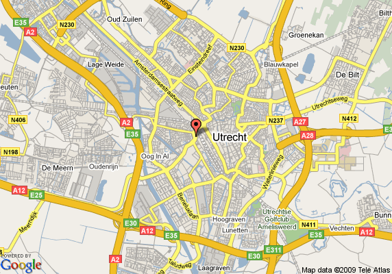 Utrecht center map