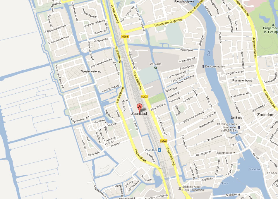 map of Zaanstad