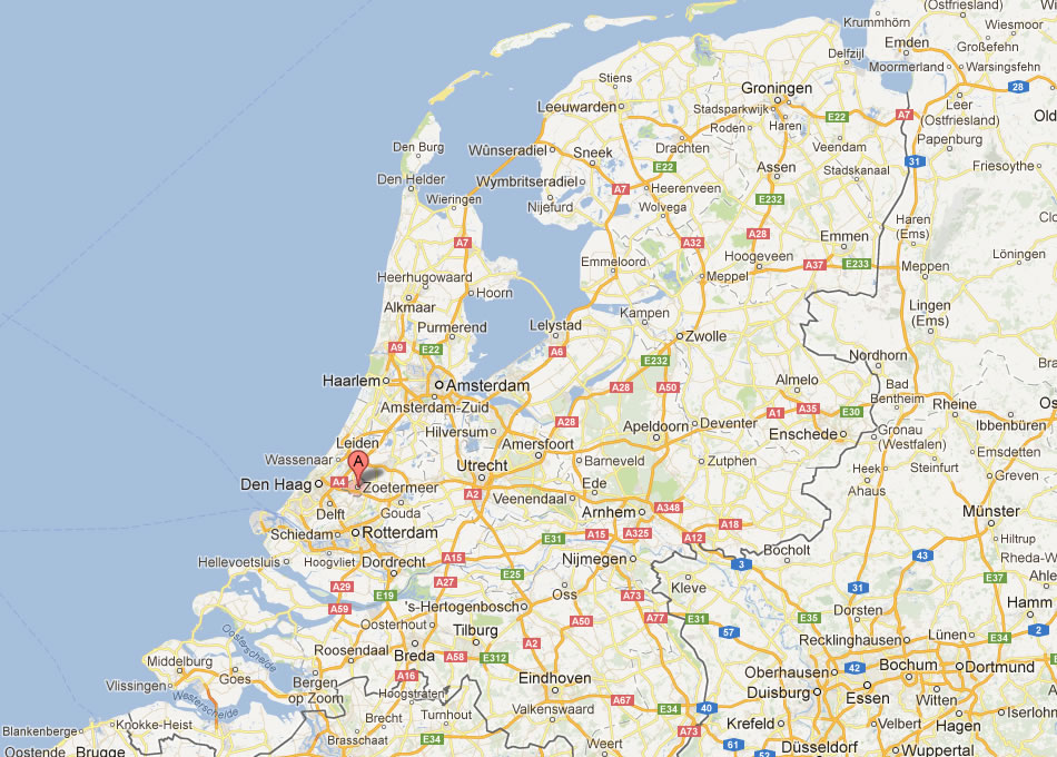 map of Zoetermeer Netherlands
