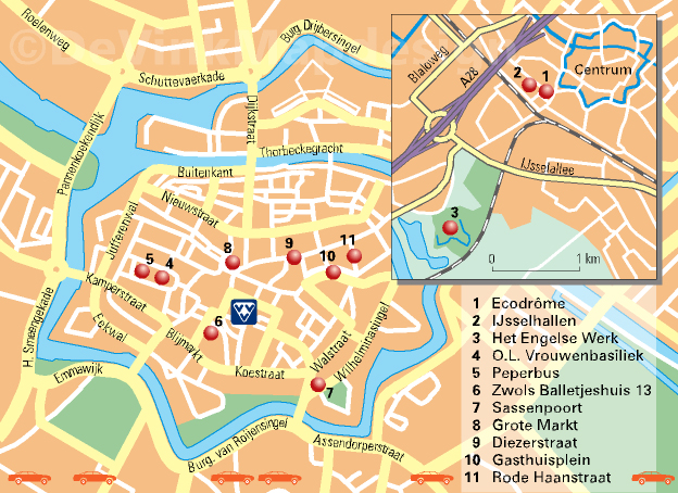 Zwolle districts map