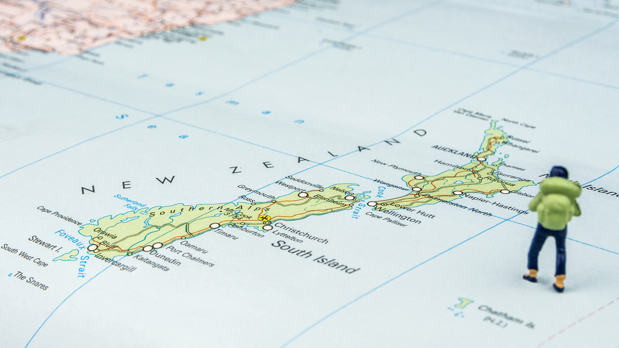 New Zealand Islands Map