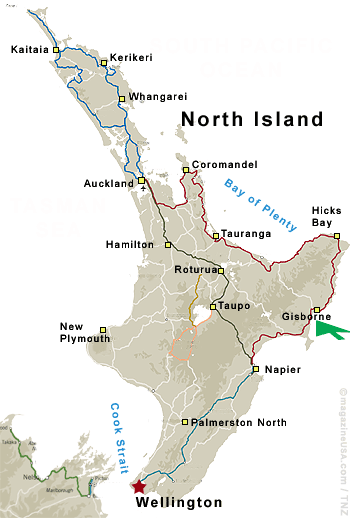 Gisborne area map