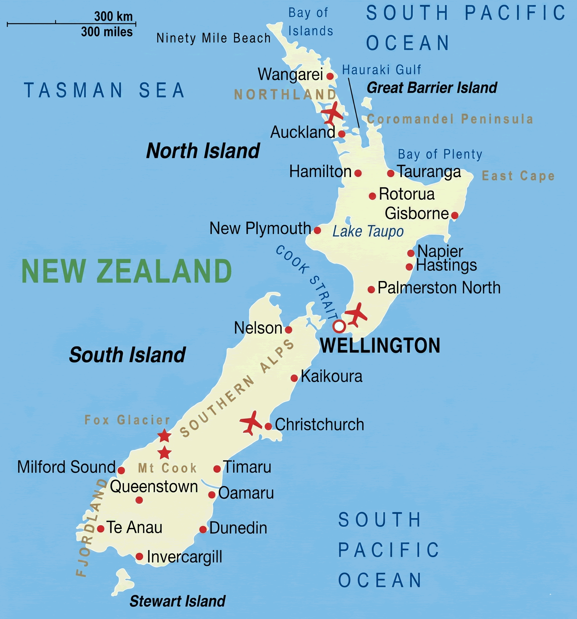 New Zealand location map in Australia region