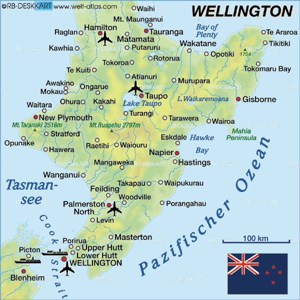 Napier map wellington