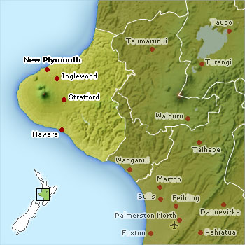 New Plymouth area map