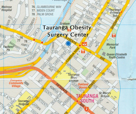 Tauranga city map