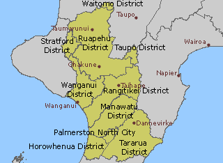 Whanganui district map