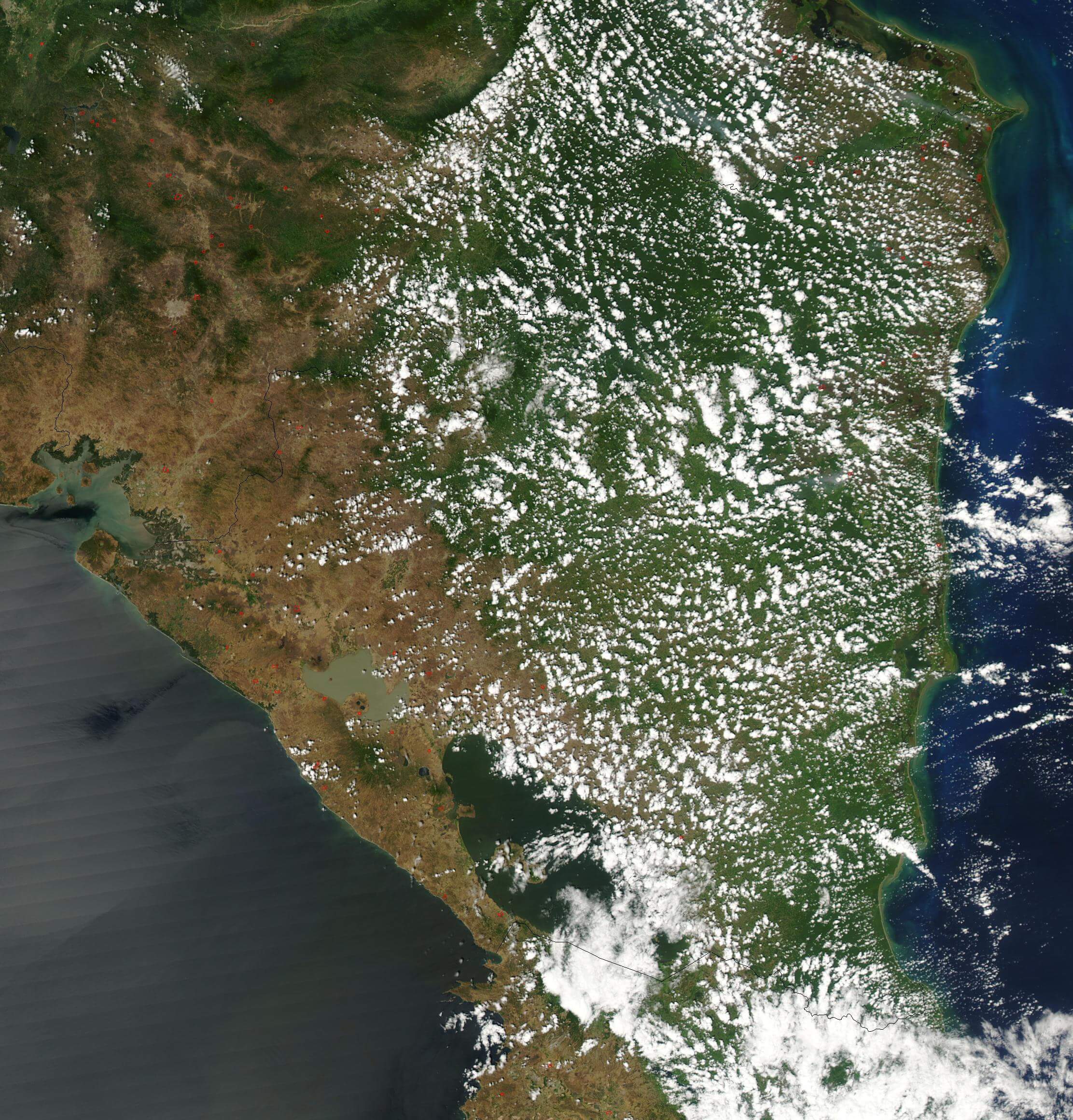 Satellite Image Photo of Nicaragua