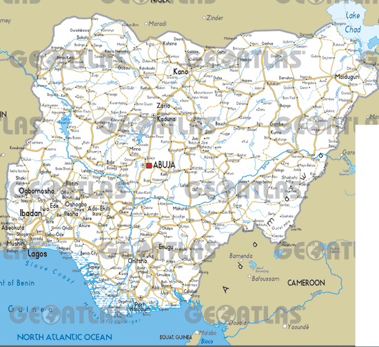 nigeria map abuja