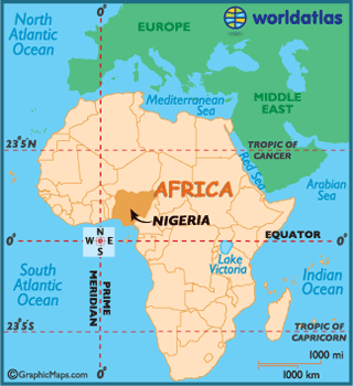 nigeria map africa
