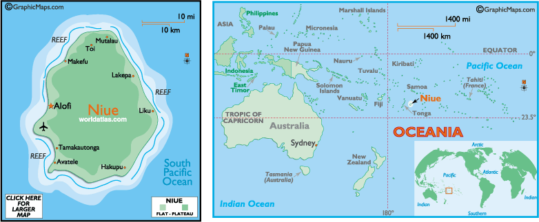 MAP OF NIUE