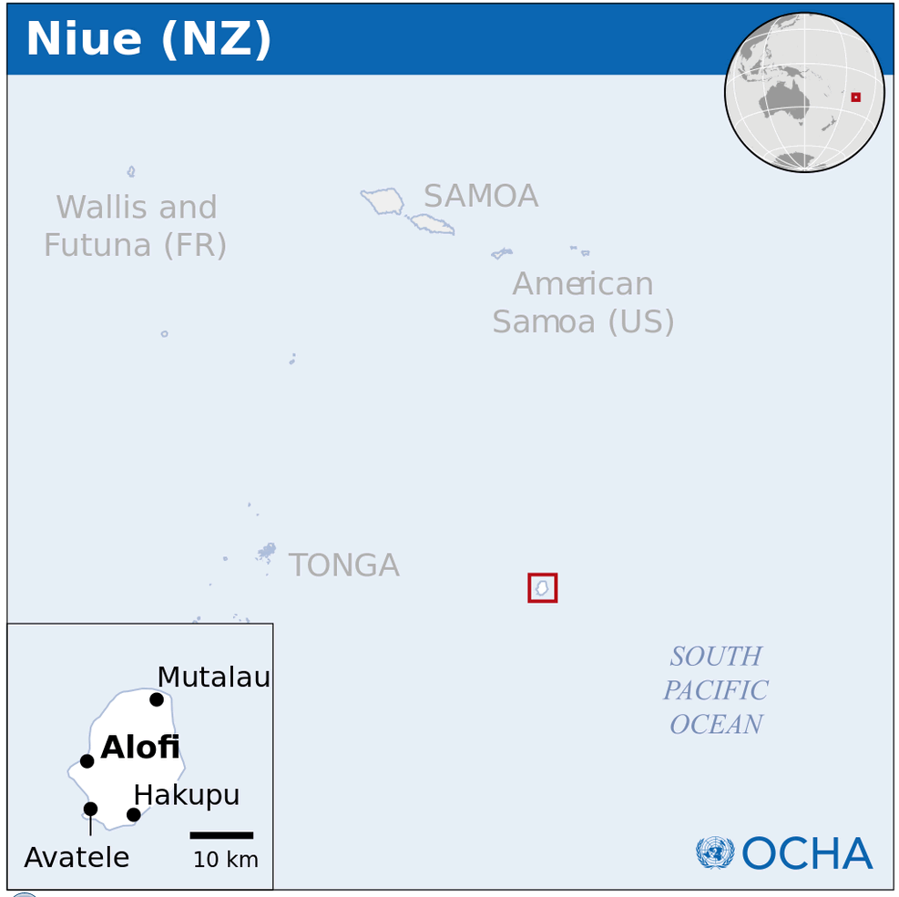 niue location map