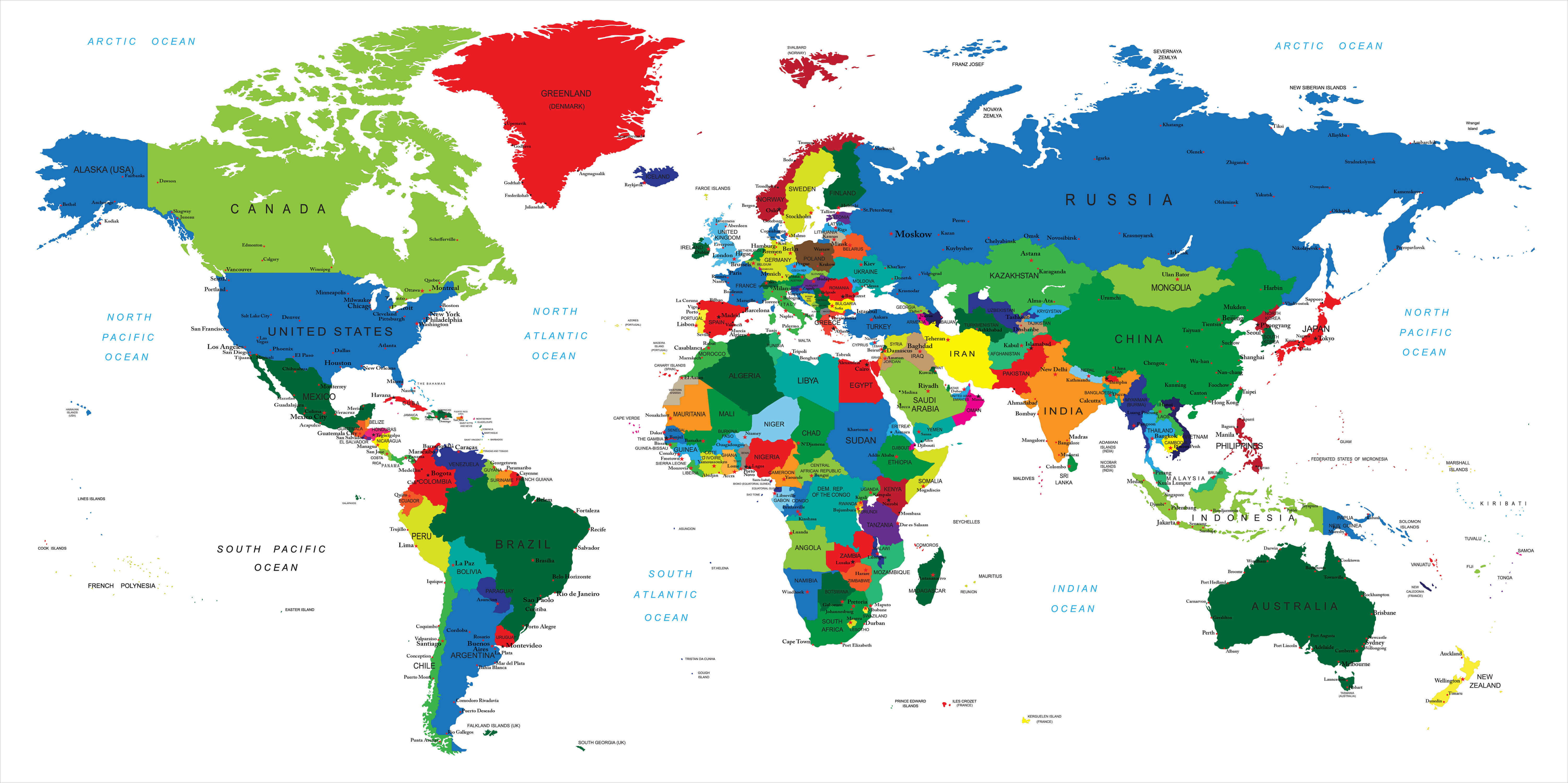 North America Continent Map