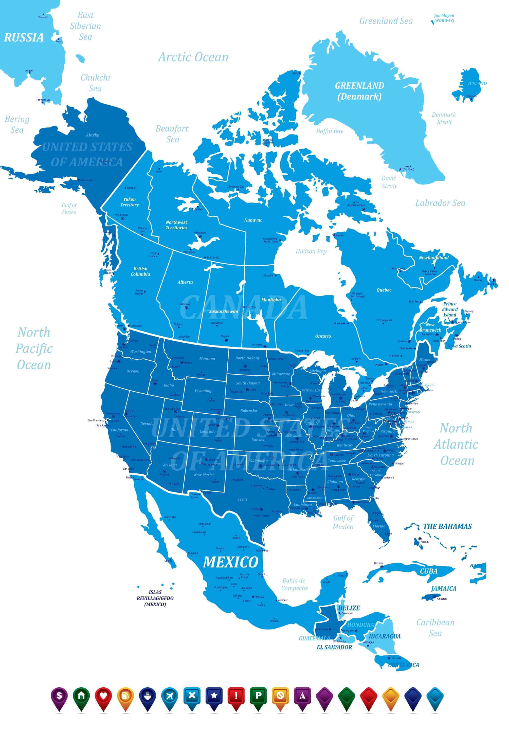 North America Political Map