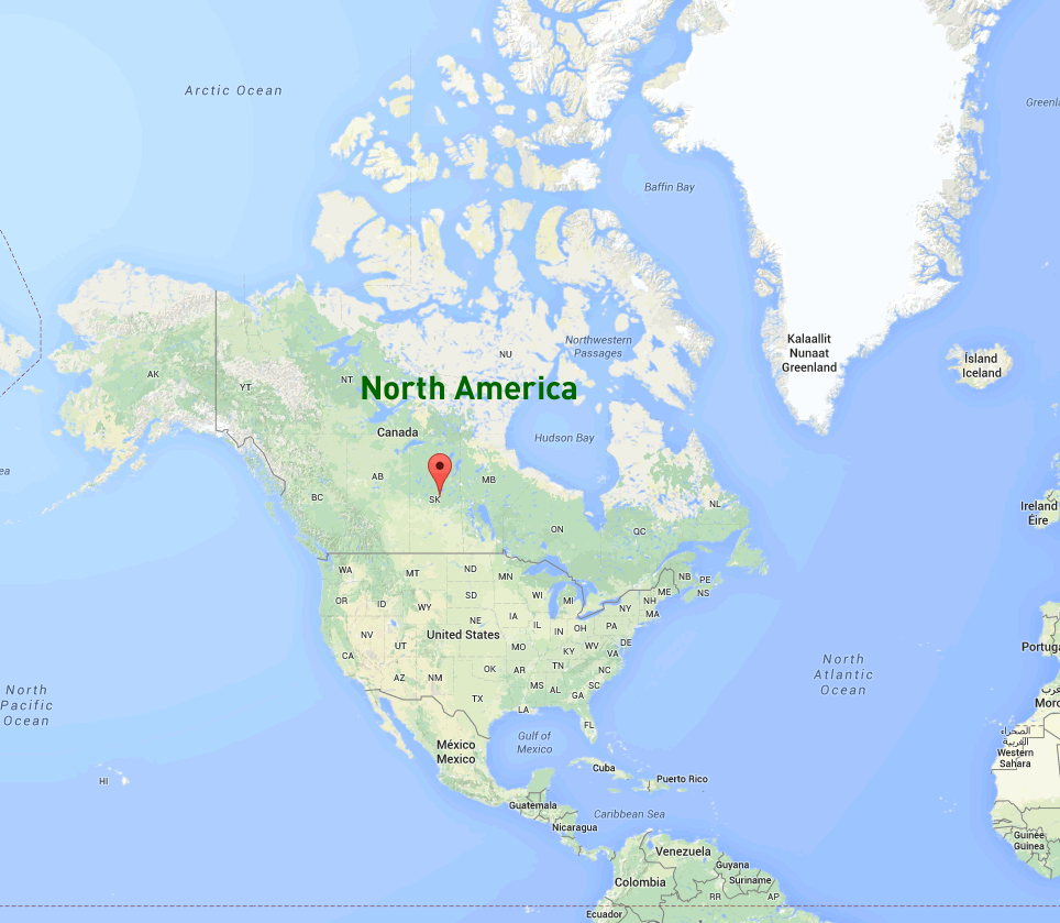 north america google map
