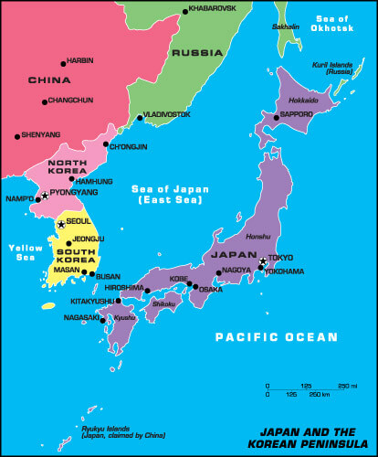 Map North Korea