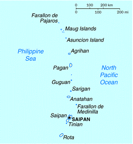 northern mariana islands location map